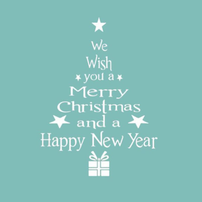 Removable Wallpaper Merry Christmas Tree Wall Stickers For Walls In Rolls Art Vinyl Decal Home Window Decor: White