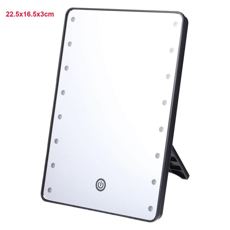 Makeup Mirror With 8/16 LEDs Cosmetic Mirror Touch Dimmer Switch Battery Operated Vanity Mirror Espejo With Stand For Tabletop: 2