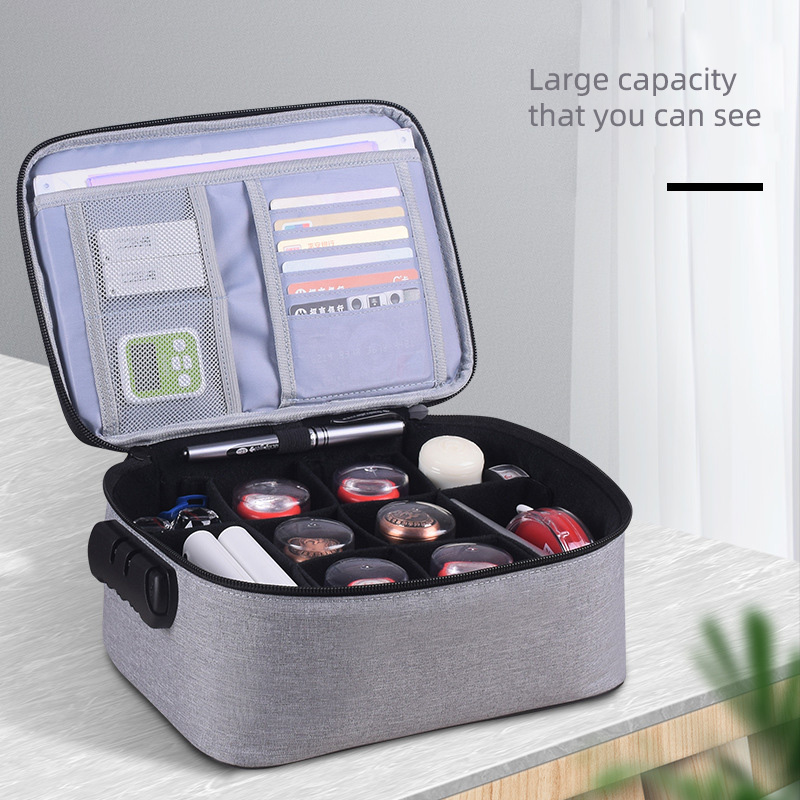 Multi-Purpose Document Storage Briefcase Business Trip Portable Official Seal File Organize Bag Travel Certificates Handbag Item