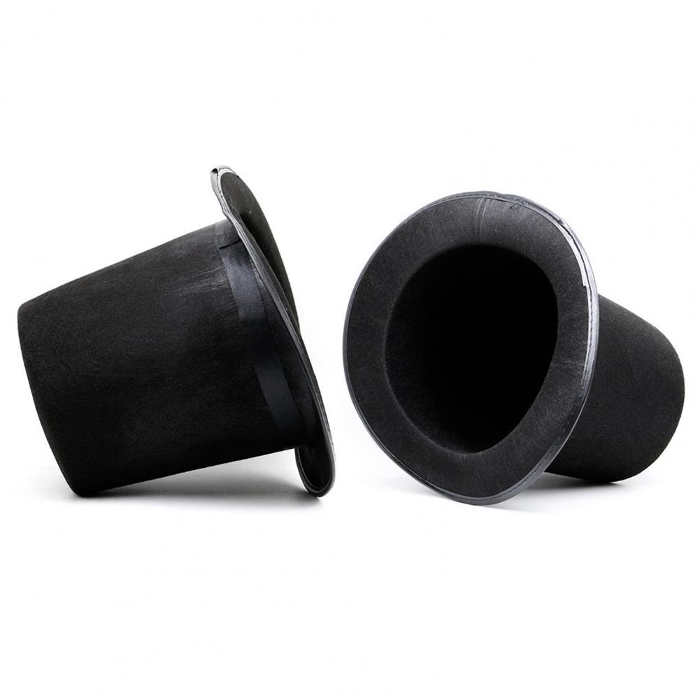 High Top Hat Magician High Hat British Black Jazz Topper Hat Court Gentleman Flat Felt Hats For Performances Role Play Christmas