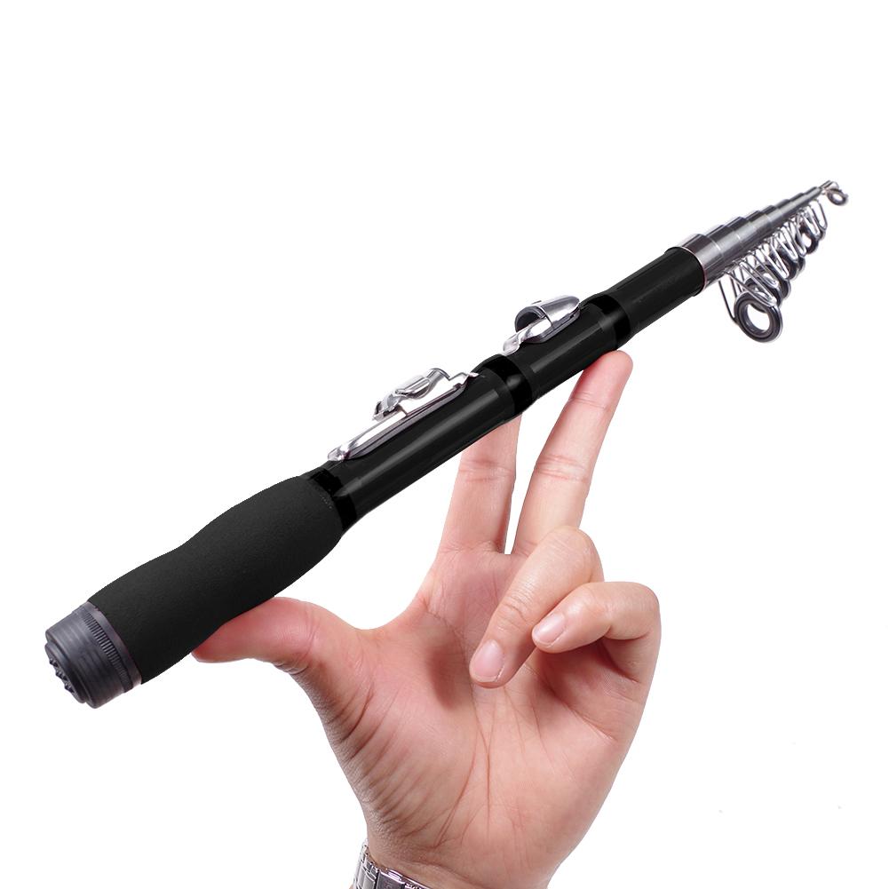 Portable Rock Fishing Rod Ultrashort Telescopic Carbon Spinning Fishing Pole
