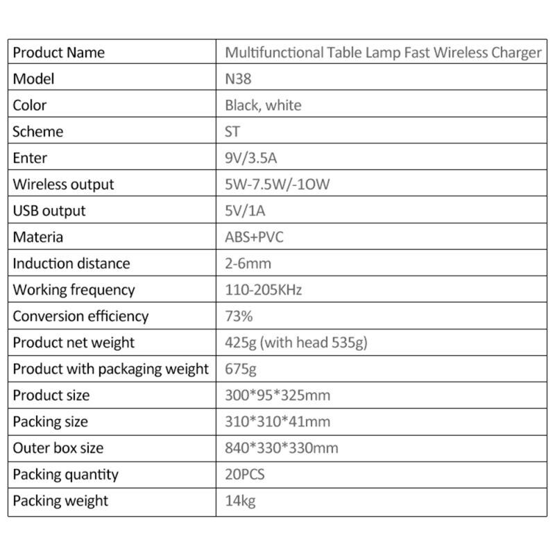 3 em 1 lâmpada de mesa rápido qi carregador sem fio estação doca para apple watch iwatch 5 4 airpods carregamento sem fio carregador rápido