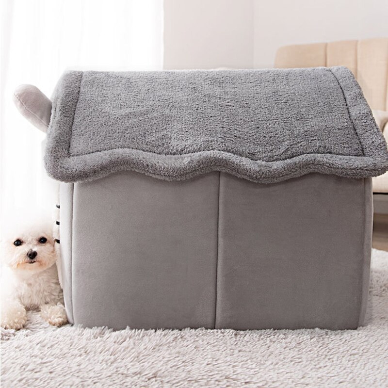 Gezellige Huisdier Bed Huis Warm Pluche Grot Slapen Bedden Puppy Winter Nest Voor Katten En Kleine Honden Mooie Cabine Vormige 5 Stijlen Y5GB
