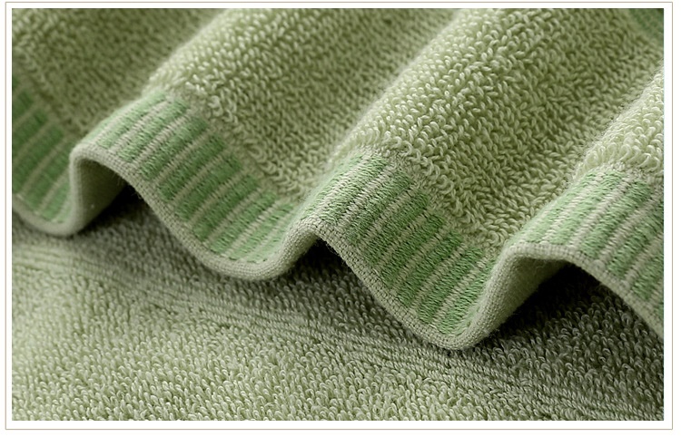 Hvidgrønt håndklædesæt badehåndklæde vaskehåndklæde håndklæde 100%  bomuldsfrotté 3 stk / sæt håndklæde cerchief