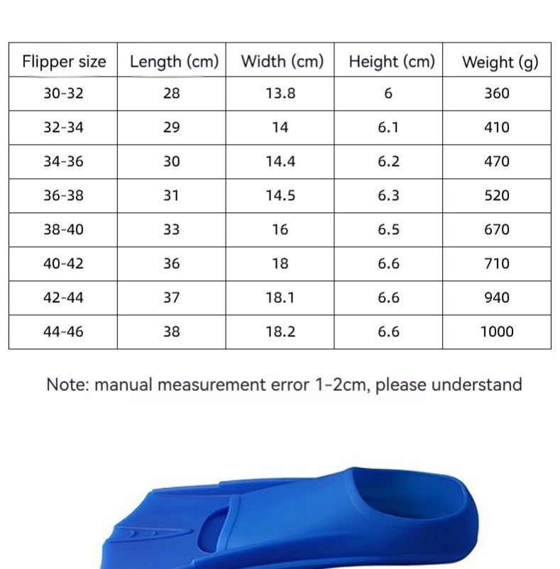 Simfenor för barn och vuxna i havspool, speciella silikonfenor för dykning, dubbla fenor för simning, ankfötter, simbräda, simutrustning