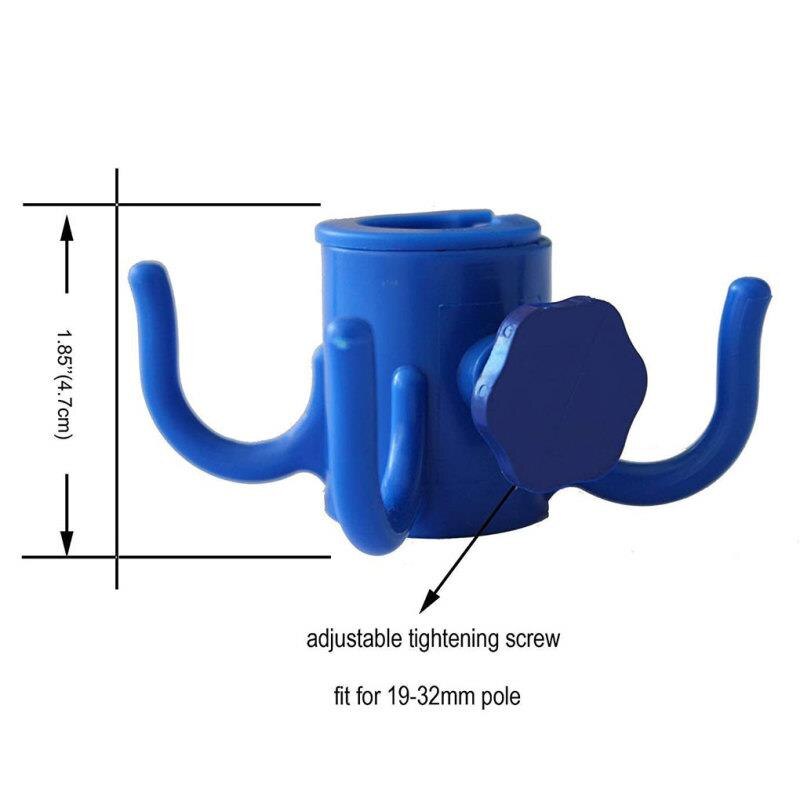 4 Hooks Garden Umbrella Bracket Beach Umbrella Hanging Hook Adjustable Yard Awnings Hanger Portable Parasol Storage Holder