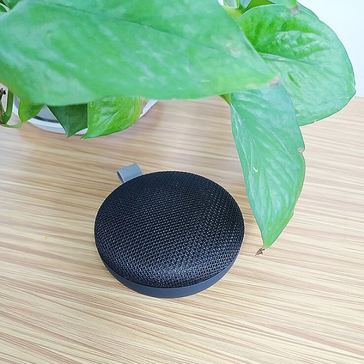 Bærbar mini stoff bluetooth høyttaler høyt volum trådløs hifi bluetooth høyttaler for utendørs sport fotturer camping: Svart