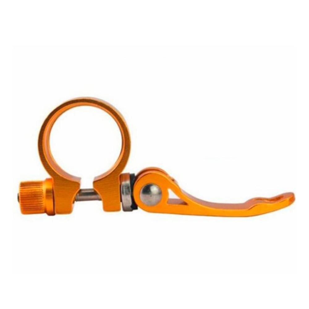 Colorful Bicycle Quick Release Seat Tube Clamp Mountain Bike Rack Seat Tube Clamp Lock Quick Release Button Aluminum Alloy