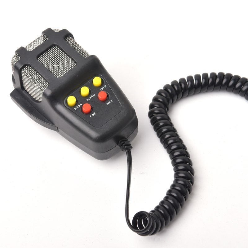 DC 12V 100W 5 Tono de sonido sirena ruidosa bocina policía bomberos alarma de alarma altavoz motocicleta coche vehículo camión
