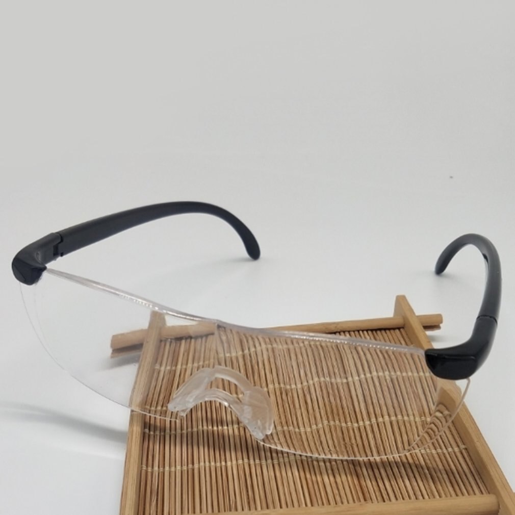Gafas de lectura con aumento, 1.6X grandes de lentes de visión, ligeras, sin llama, lupa de visión de 250 grados para ancianos