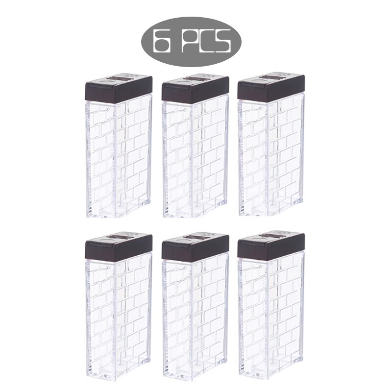 Juego de condimentos de cocina para el hogar, tarro transparente, rociador de especias, contenedor de almacenamiento, botella de comino: G6pcs
