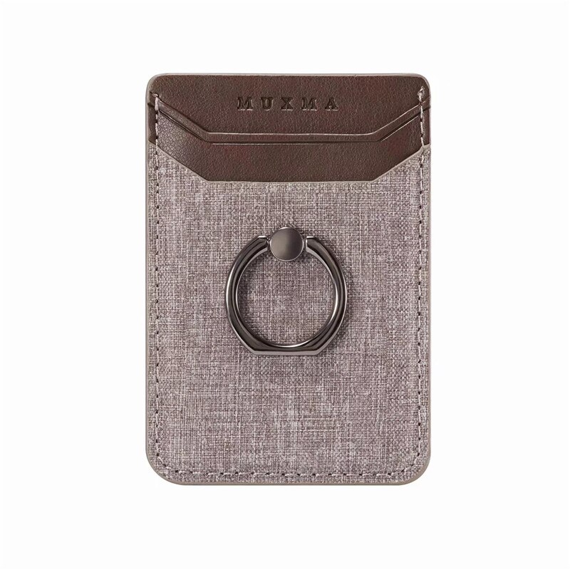 Marmo Carte Del Raccoglitore Del Supporto Posteriore Del Telefono Mobile Supporto Della Fessura per Carta 3M Adesivo Autoadesivo Del Telefono Del Sacchetto Del Sacchetto Per Smartphone Suporte celular: Canvas-Brown