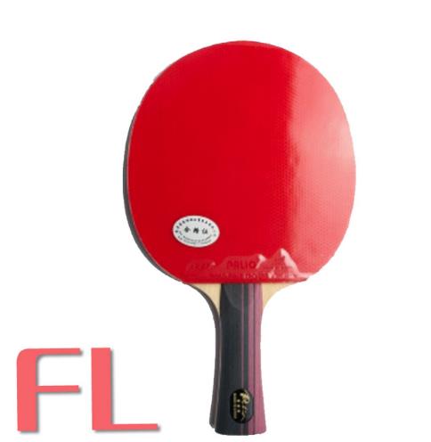PALIO – raquette de Tennis de Table 3 étoiles, avec étui en caoutchouc éponge CJ8000, raquette de Ping-Pong 3 étoiles en carbone: FL with case