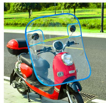 Elektrisk motorcykel forrude gennemsigtigt batteri øger frontruden  cd50 q02: H