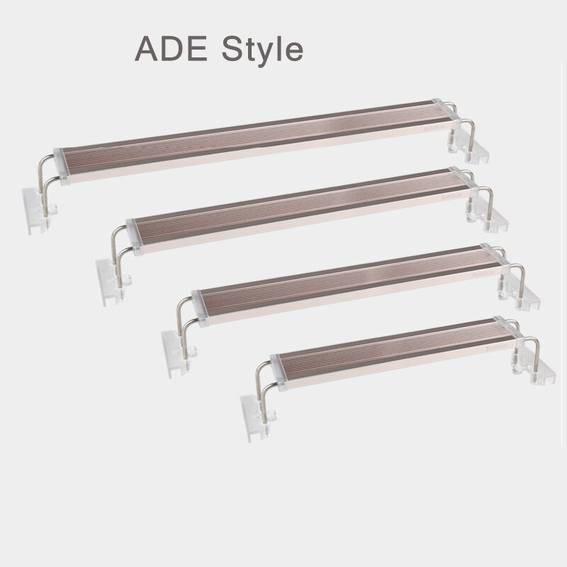 Aquarium LED Light Super Slim Fish Tank Aquatic Waterproof Bright Clip Lamp White LED Plant Grow Lighting 5-24W 220V