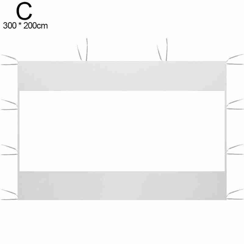 Portable outdoor tent, oxford cloth sidewall, rainproof, waterproof tent, garden shade shelter, tent cloth: White transparent