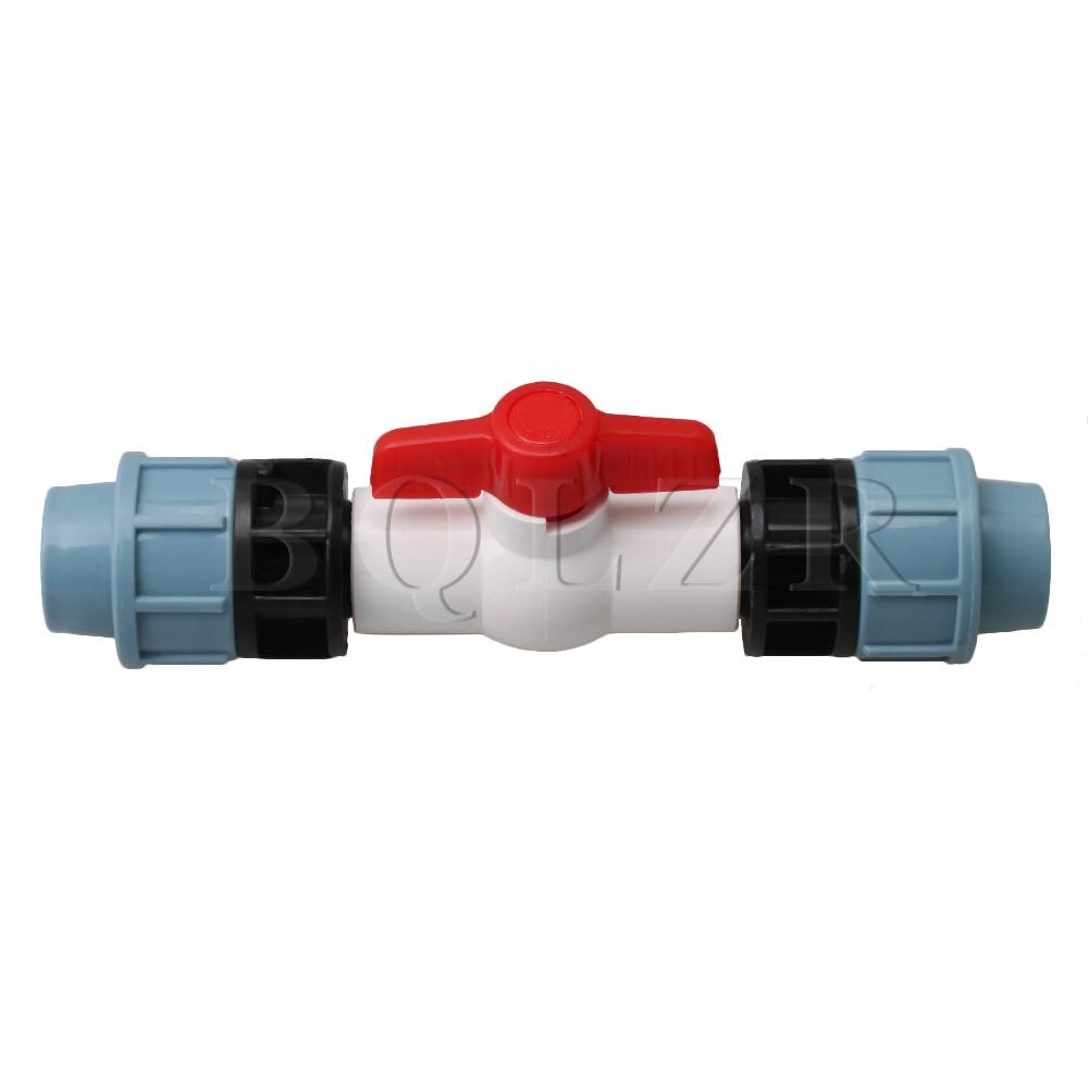 BQLZR T-Handle Shut Off Valve 63mm Plastic Ball Valve for Venting Multicolor