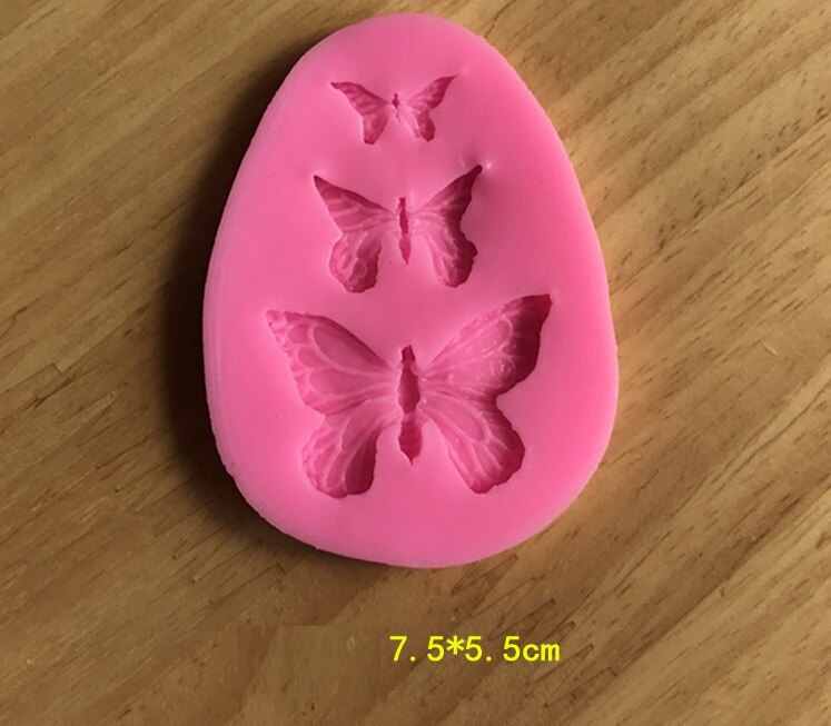Silicone Beautiful Chrysanthemum Flowers chocolate Party cake decorating tools DIY Sunflower baking fondant mold: Butterfly