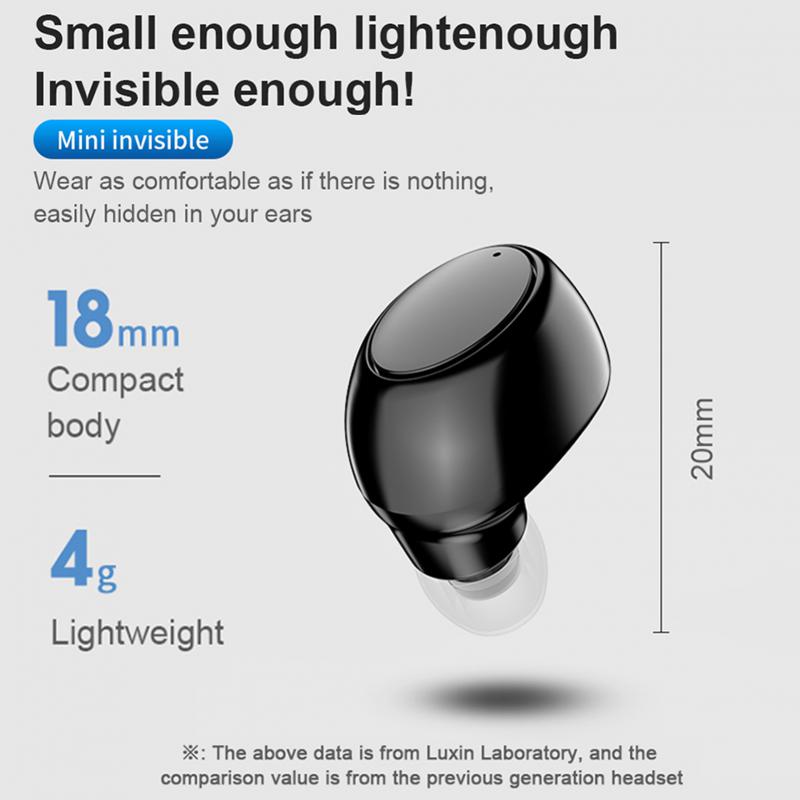 X6 trådlösa hörlurar mini 5.0 sportspelheadset med mikrofon trådlösa öronsnäckor för xiaomi bluetooth handsfree stereohörlurar