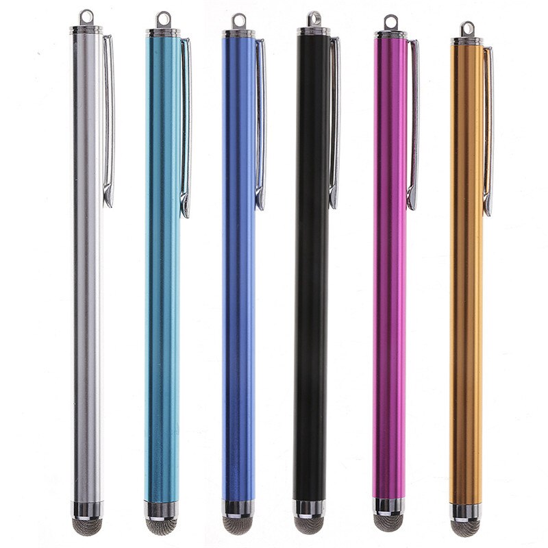 13 cm Neue Faser Tuch Kopf Kapazitiven Touchscreen Stift Stift Stift Für iPhone für i Pad