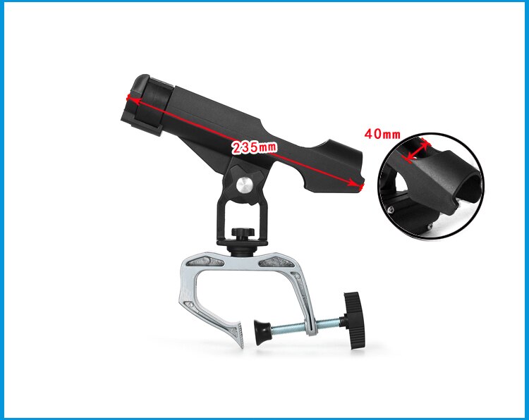 Fishing Rod rack Holders clamp on Adjustable Removable 360 degree Kayak Boat Support Pole stand Bracket
