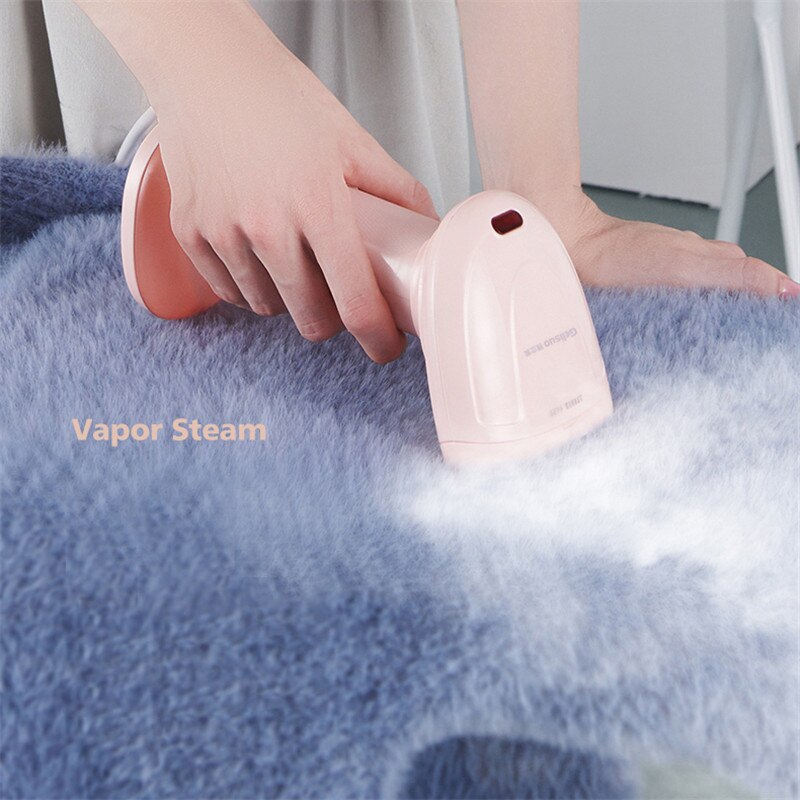 Kädessä pidettävä kangashöyrystin nopea lämmitys 1000w tehokas vaatehöyrystin kotiin matkustamiseen kannettava höyrysilitysrauta eu pistoke