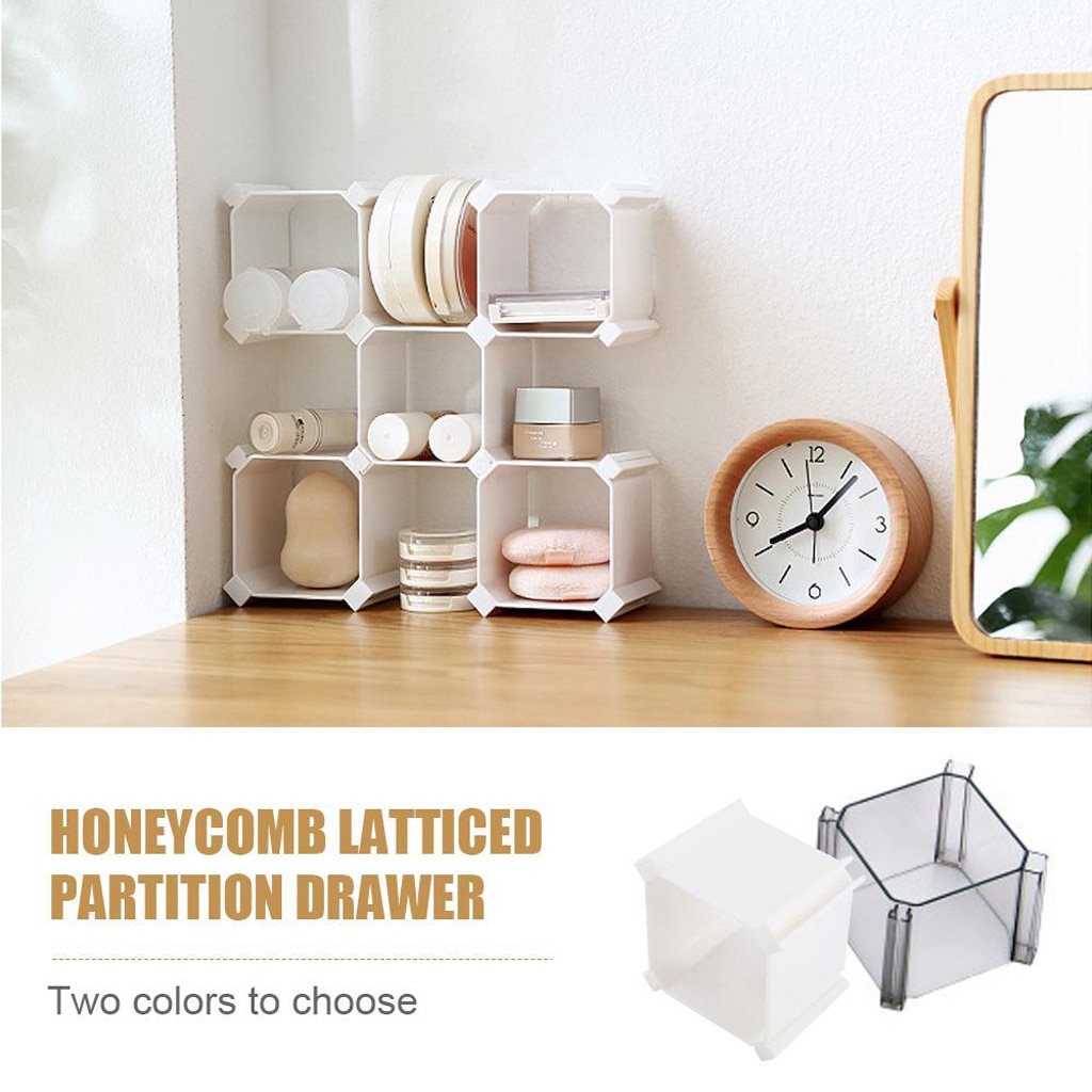 6pc Plastic Closet Divider Cabinet Organiser Honeycomb Latticed Partition Drawer Closet Divider Honeycomb Latticed Partition