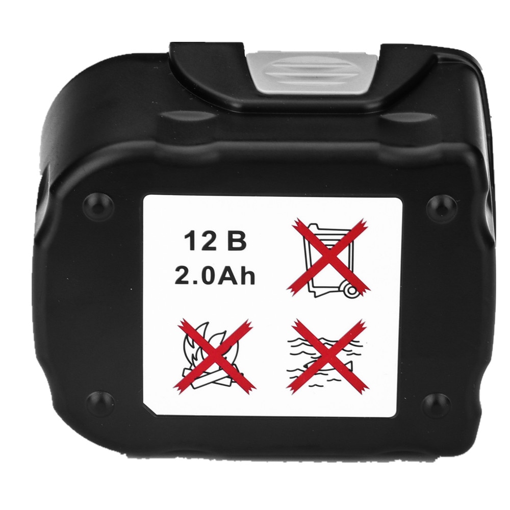 Ni-CD Power Tool Battery for Interskol H12 12V 2000mAh Cordless Drill Replacement Rechargeable Battery