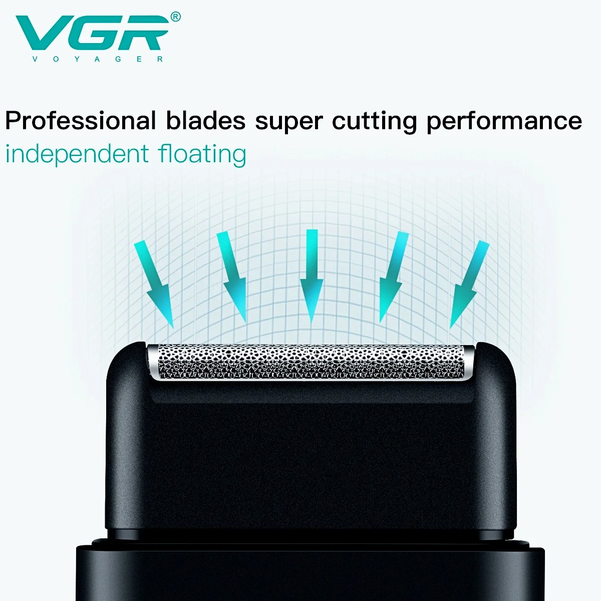 VGR Trimmer Oplaadbaar Afwerking Baardtrimmer Mini Draagbaar Scheerapparaat Professioneel Elektrisch Scheerapparaat Scheermachine voor mannen V-390