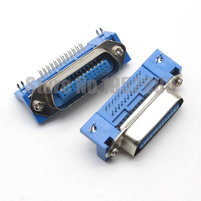 5 uds conector Centronics macho hembra 57 Series 24 pines 90 grados adaptadores de Cable de ordenador tipo DIP PCB