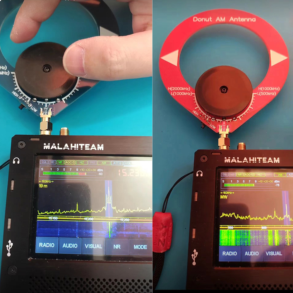 Circular Antenna AM MW/SW Donut Antenna 4MHz-24MHz 500kHz-2000kHz Doughnut Medium Short Wave Antenna Portable No Burrs for Radio