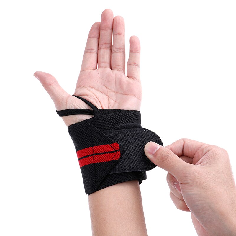 1pc Adjustable Wristband Elastic Wrist Wraps Bandages for Weightlifting Powerlifting Breathable Wrist Support