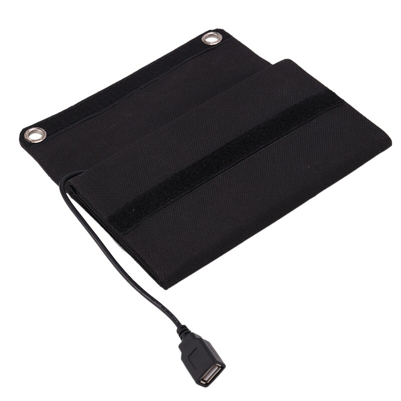 Foldable 8W USB Solar Panel Portable Folding Waterproof Solar Panel Charger Mobile Power Battery Charger,with 8Inch Fan