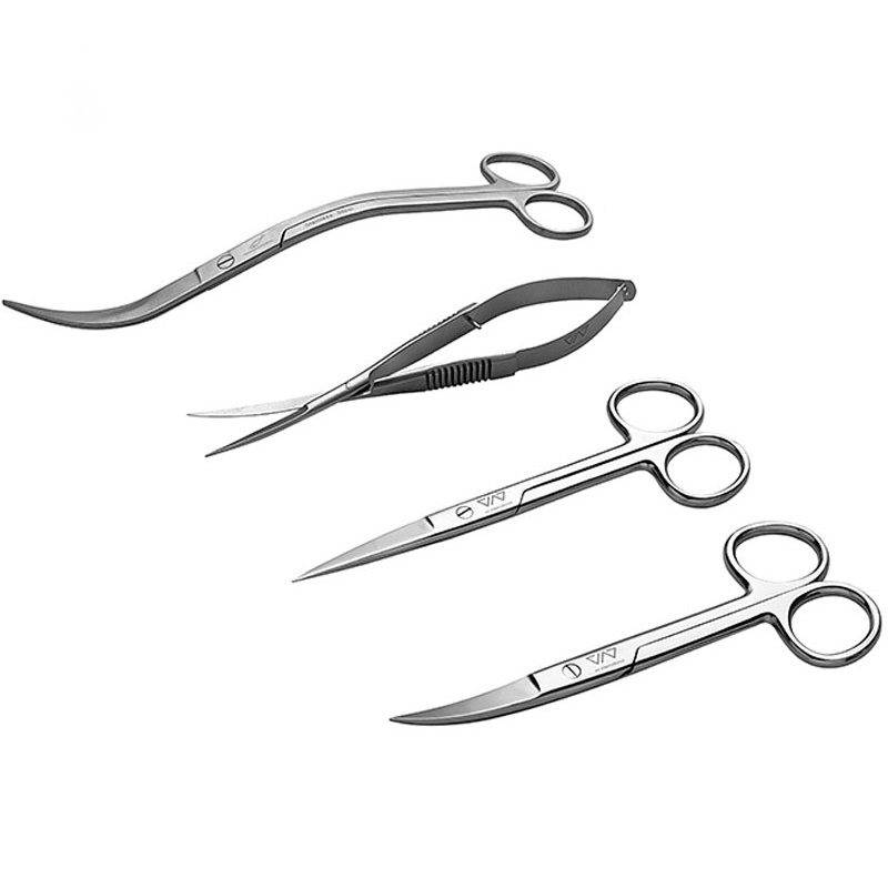 VIV Aquarium Aquatic Stainless Spring Steel Plant Scissors Curved Wave Shape ADA Cleaning Maintenance Tool