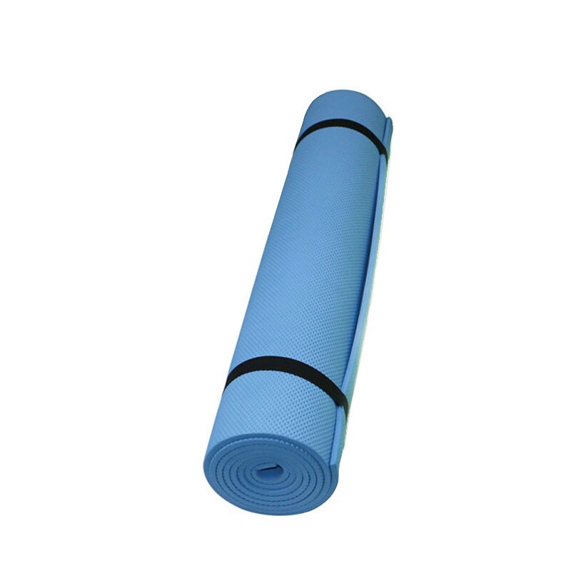 6MM Thick EVA Comfort Foam Non-slip Folding Yoga Mat for Gym Fitness Mat Pilates Supplies for Beginners: Blue