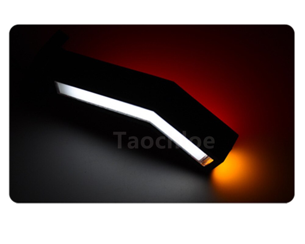 1Pair Waterproof Trailer LED Side Marker Lighting Outline Marker Truck Light Neon Stalk Side Marker Light For Trailer 12-24V