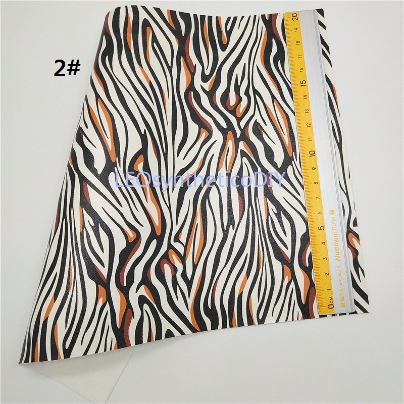 1PC 21X29CM Glow in The Dark Faux Leer Stof, luipaard Zebra Synthetisch Leer Stof Voor Maken Bows LEOsyntheticoDIY T276
