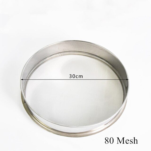 Pottery Tools Stainless Steel Sieve Filter for Ceramic Clay Polymer Scraping Modelling Crafts Glaze Pigment Mud Filter: 30cm 80Mesh