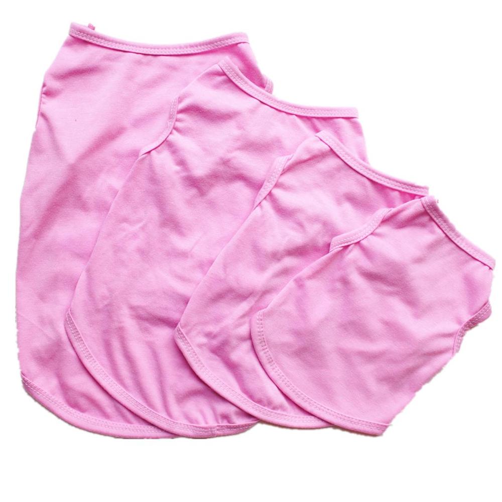 Ensfarvet hundeskjorte billigt hundetøj til små hunde sommer chihuahua t-shirt sød hvalp vest yorkshire terrier kæledyr tøj