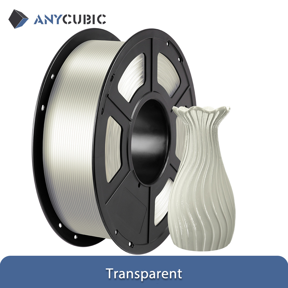 ANYCUBIC 3D Printer Multicolor Filament PLA 1.75mm 1kg/Roll Plastic Rubber Consumables Material For FDM 3D Printer Kobra 2 Pro: Glowing Green