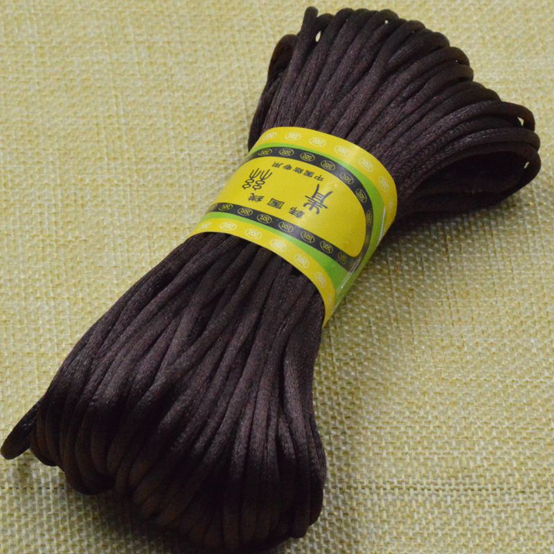 20 Meter Gevlochten Macrame Touw Zijde Macrame Koord Touw Draad Draad Nylon Koord Diy Voor Maken Chinese Knoop Armbanden Rat staart Koord: Multi-Colored