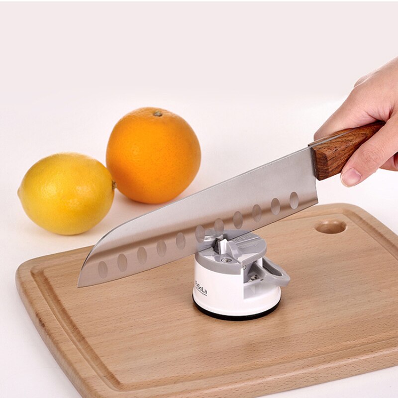 Innovative Knife Sharpener Scissors Grinder Sharpening Knives Stone Sharpens Kitchen Sharpen Tool Secure Suction Pad Accessories