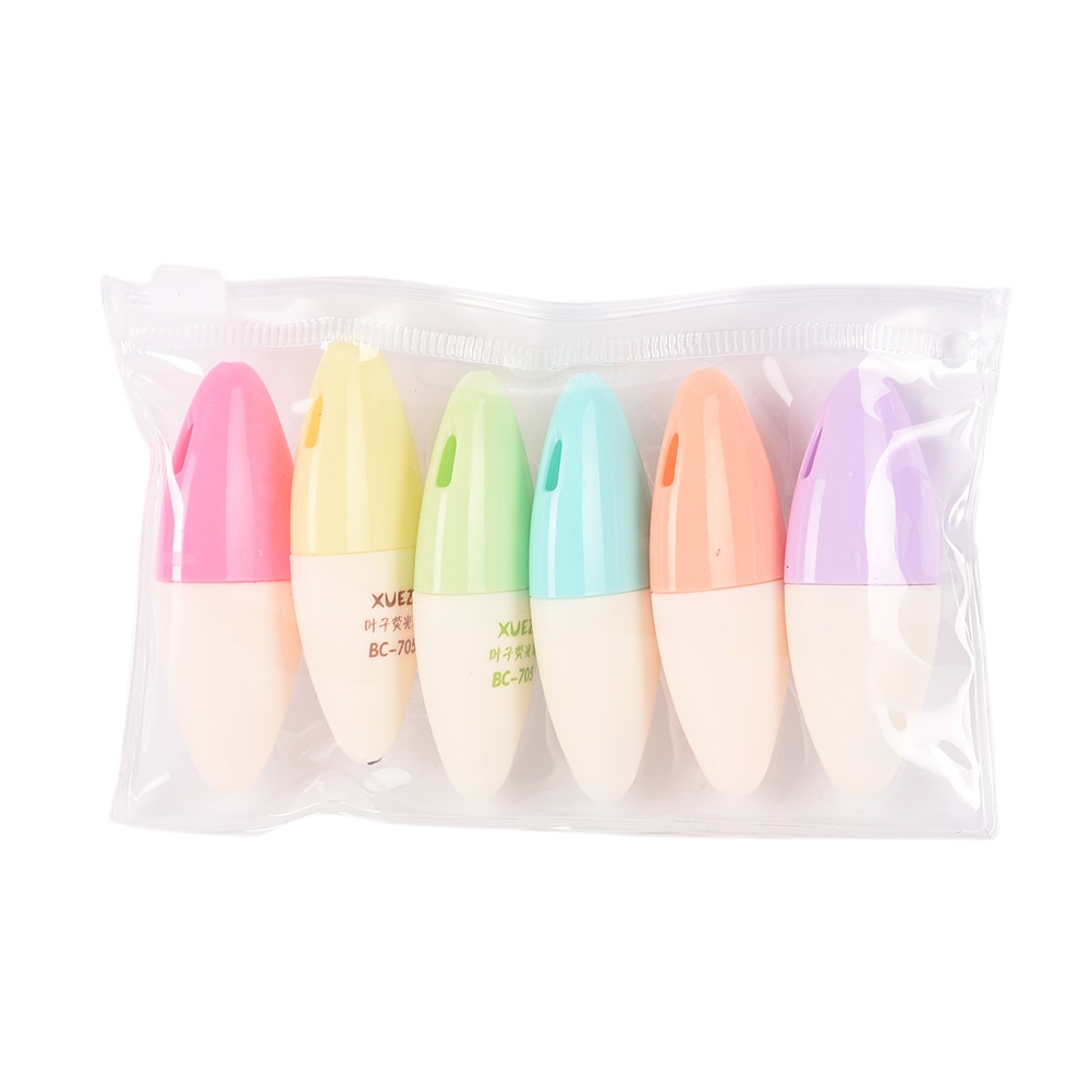 dauerhaft 6 teile/los Süssigkeit Farbe Mini Textmarker stift Marker stifte schreiben schule liefert kawaii schreibwaren