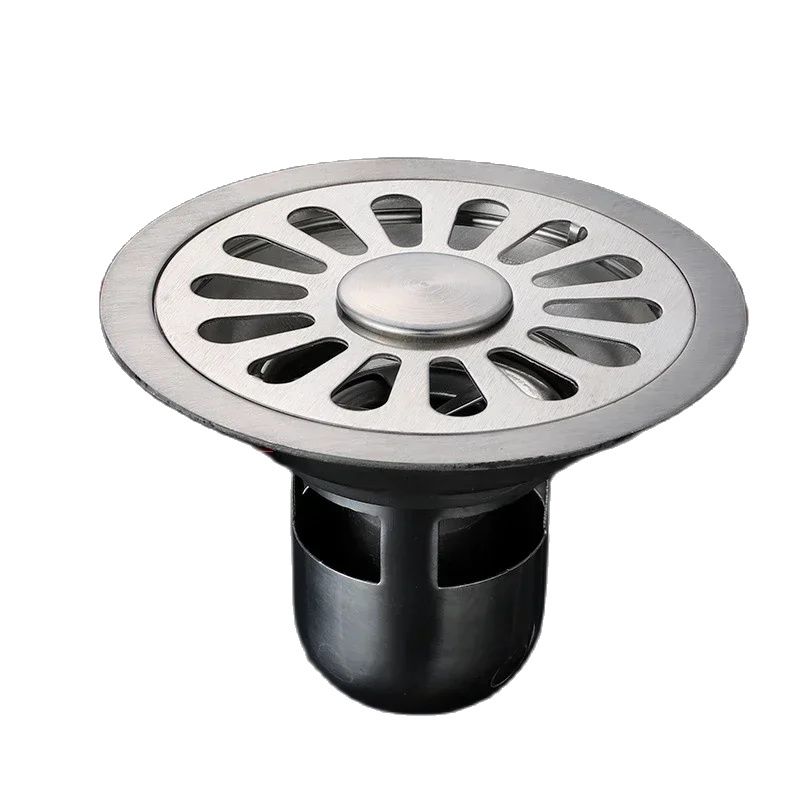 Vloerafvoeren Roestvrij staal Anti-geur drainage Zeef Bad Douche Afdruiprek Cover Deodorant Vloerafvoeren Badkamer Fittings