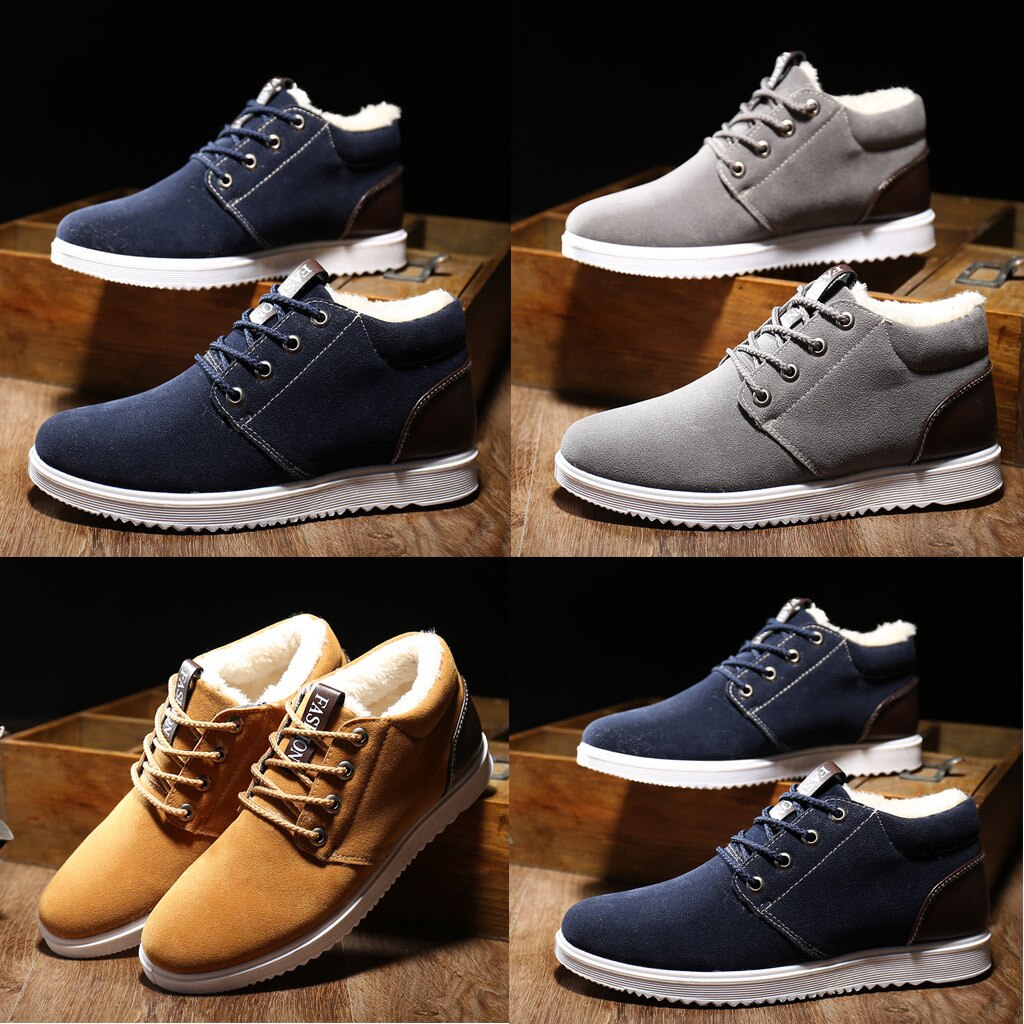 Men Shoes Autumn Winter Boots Winter Men Casual Men Shoes Breathable England Trend Sports shoes Frosted zapatos de hombre