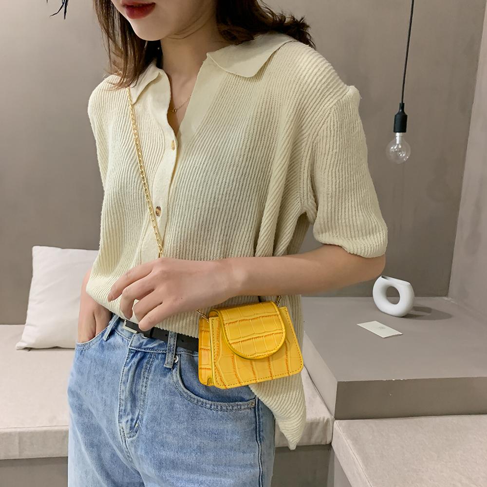 Mini PU Leder Umhängetaschen Für Frauen Stein aufbringen Platz Bote Schulter Tasche Damen Telefon Geldbörsen und Handtaschen