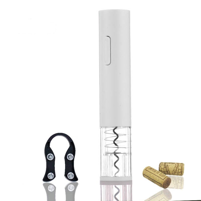 Automatische flesopener voor rode wijn, foliesnijder, elektrische rode wijnopeners, potopener, keukenaccessoires, flesopener: Wit