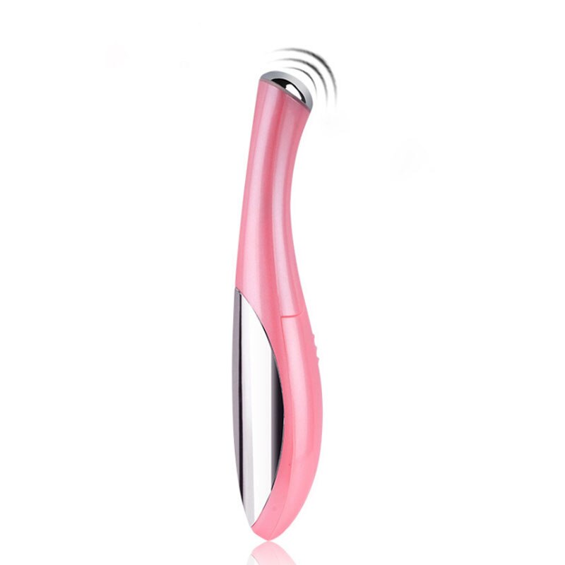 Beauty Tool Elektrische Koude Oog Massager Pen Eye Lippen Gezichtshuid Rimpel Massager Oog En Lip Massage Pen: pink