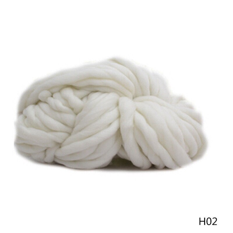 Wool Alternative Chunky Yarn DIY Bulky Arm Knitting Blanket Hand Knitting Spin Yarn: B
