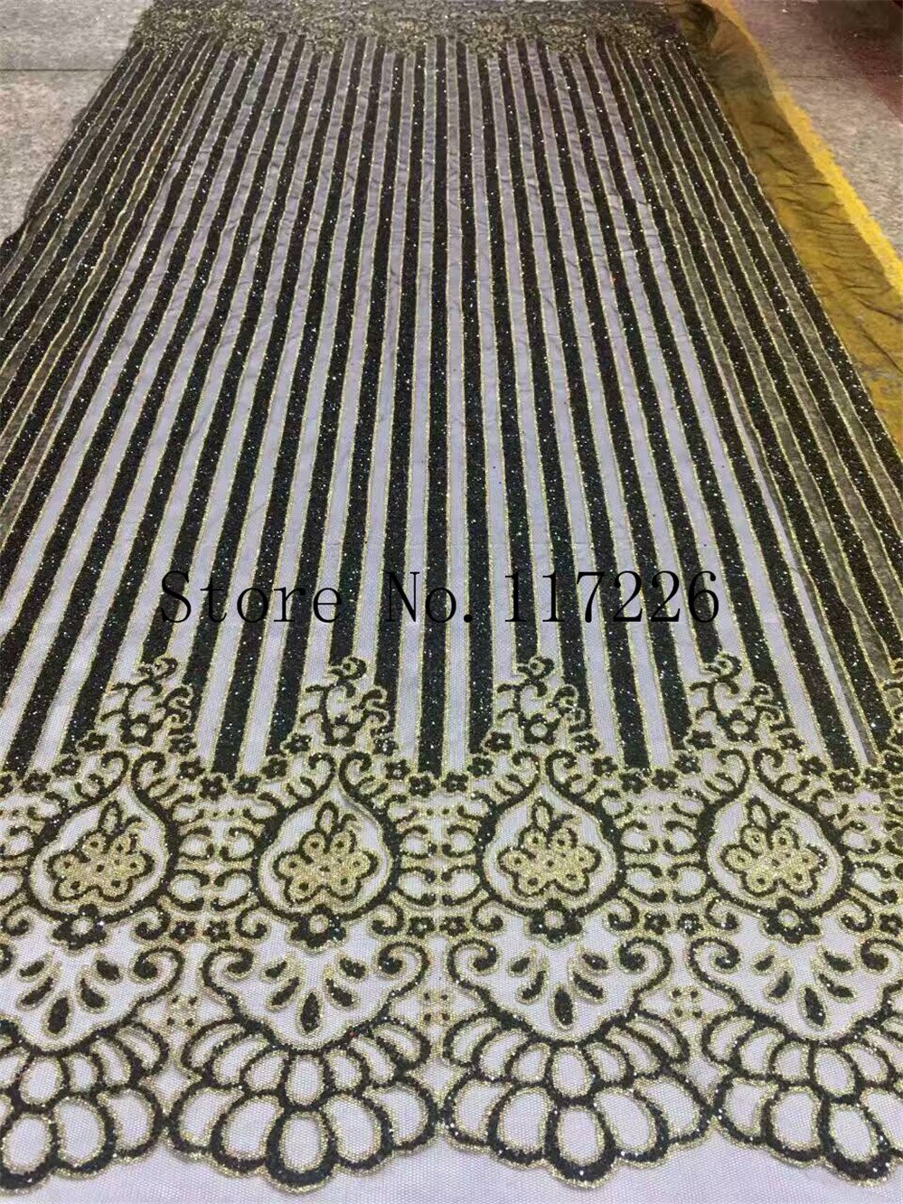 JRB-78121 black glitter mesh african indian lace fabric for wedding /evening dress